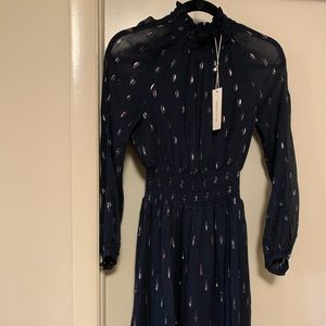 Rebecca Taylor Navy Mini Dress